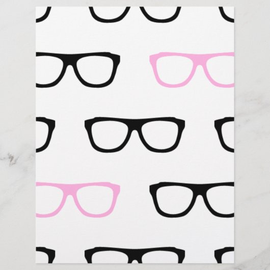 Papier lunettes geek geek rose (Devant)