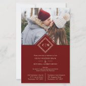 Papier Luxe abordable Initiales de mariage Ornementation  (Devant)