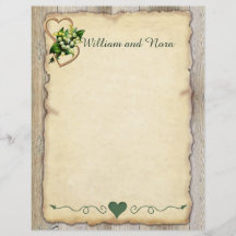 Lys de la Vallée, Coeurs, Vieux Papier, Pays