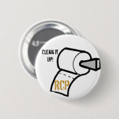 papier, maak het schoon. ronde button 5,7 cm (Voorkant /achterkant)