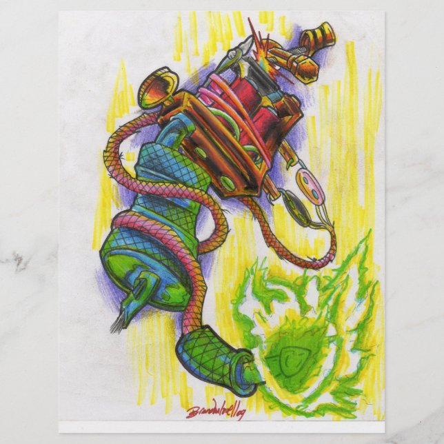 Papier Machine à tatouer (Devant)