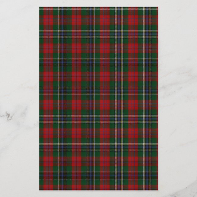 Papier MacLean / McLean Clan Famille Tartan (Devant)