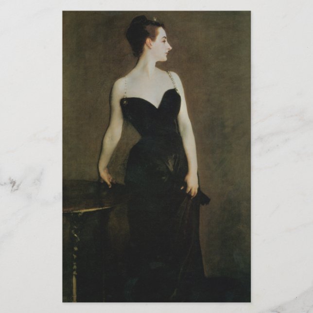 Papier Madame X par John Singer Sargent (Devant)