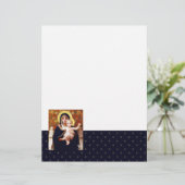 Papier Madonna de W. Bouguereau. Lettres de Noël (Debout devant)