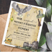 Papier Magic Wizard Witch School Owl Anniversaire