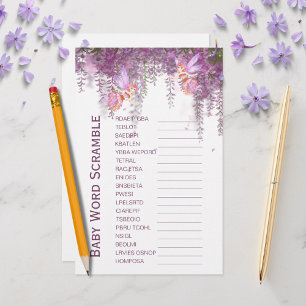 Papier Magique Fairy Thème Baby Word Scramble Jeu