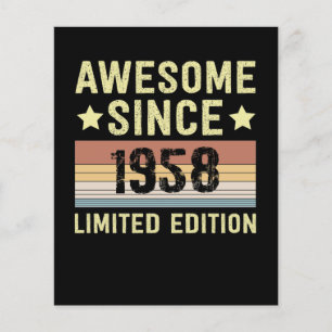 Papier Magnifique depuis 1958 Retro Funny Birthday Party