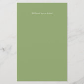 Papier Magnolia d'Olive de moutarde Mariage budgétaire In (Dos)