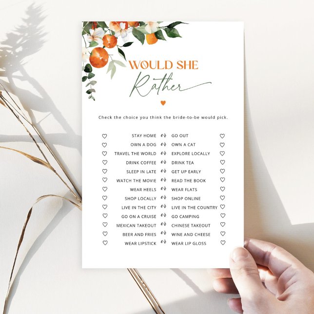 Papier Main presser agrumes Voudrait-elle plutôt le jeu d (Créateur téléchargé)