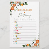 Papier Main presser la nuptiale douche émoticônes jeu (Devant)