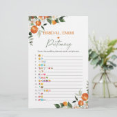 Papier Main presser la nuptiale douche émoticônes jeu (Debout devant)