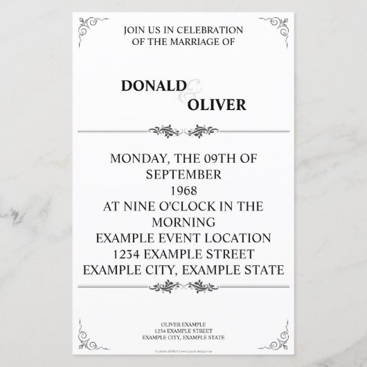 Papier Mains d'un couple de Mariages gais avec anneaux (Dos)