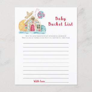 Papier Maison de biscuits de Noël Baby-bucket liste jeu