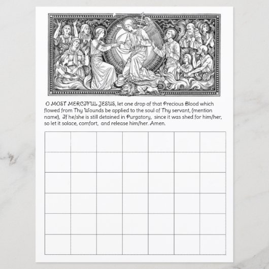 Papier Maladie des âmes dans les prières urgatoires Calen (Devant)