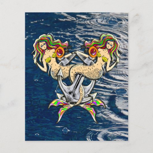 Papier Malheureusement sirènes à l'ancre (Devant)