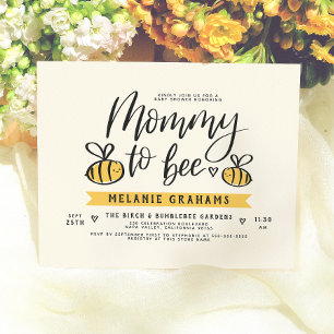 Papier Maman à l'honneur Fête de Bébé Miel et Ruches