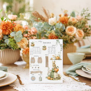 Papier Maman Bunny et Baby shower citrouille Jeu de devin