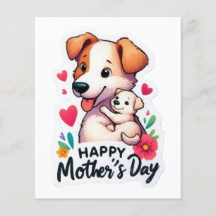Papier Maman Fête des mères chien animal