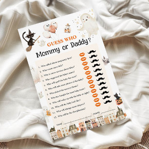 Papier Maman ou papa, Invité d'Halloween Qui Joue