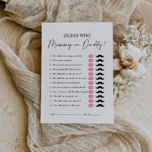 Papier Maman ou papa, Invité Minimaliste Qui Joue