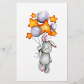 Papier Maman ou papa petit lapin jeu de baby shower (Dos)