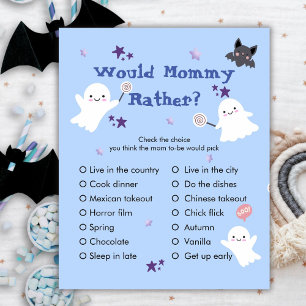 Papier Maman Plairait ? Jeu Baby shower Halloween garçon