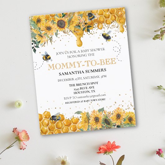 Papier Maman to Bee Aquarelle Tournesol Miel