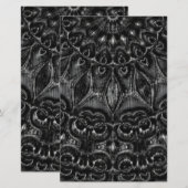 Papier Mandala au charbon de bois (Devant / Derrière)