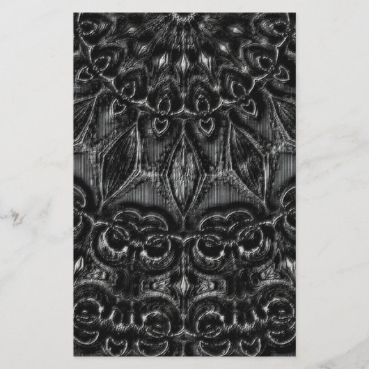 Papier Mandala au charbon de bois (Devant)