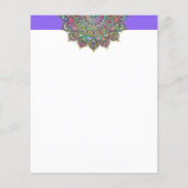 Papier Mandala coloré classe Style Inde 1 (Dos)