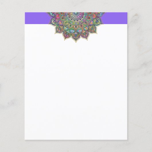 Papier Mandala coloré classe Style Inde 1 (Devant)
