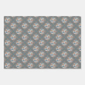 Papier Mandala Diamant Abstrait Mocha & Teal pour (Devant 3)