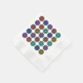 Papier Mandala en différentes couleurs serviette (Coin)