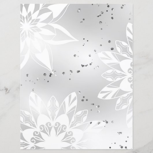 Papier Mandala pastel gris (Devant)
