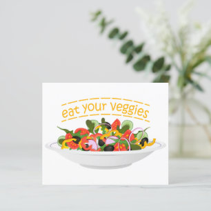 Papier Mangez vos Légumes Citer salade fraîche mélange bo