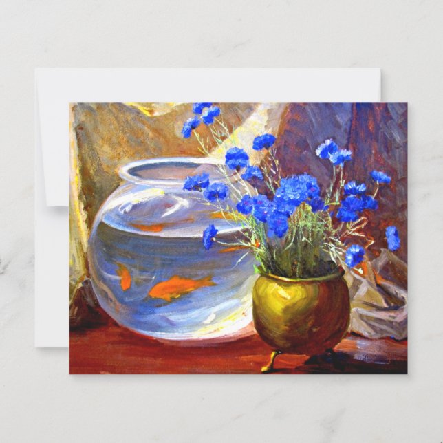 Papier Mannheim - Aquarium et Fleurs (Devant)