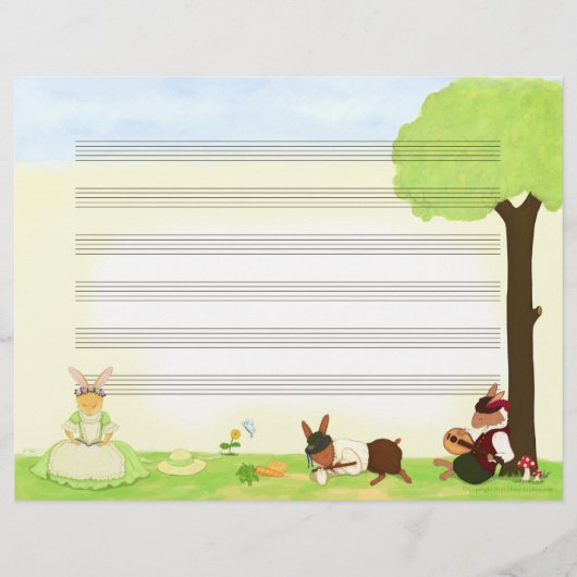 Papier manuscrit de la musique des beaux jours (Devant)