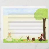 Papier manuscrit de la musique des beaux jours (Devant / Derrière)