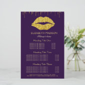 Papier Maquillage Artistes Gold Glam Lips Services et pri (Debout devant)
