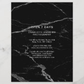 Papier Marbre noir Kundenspezifisch Foto Preisliste (Dos)