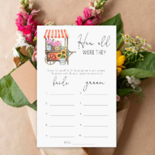 Papier Marché aux fleurs Quel âge avaient-ils jeu de mari