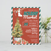 Papier Marché de Noël Invitation (Debout devant)