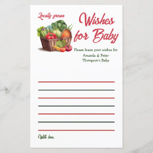 Papier Marché fermier Plaisirs de Baby shower cultivés lo