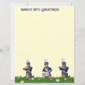 Papier Marching Band of Cats Stationery (Dos)