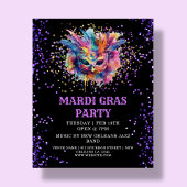 Papier Mardi Gras Parties scintillant Événement Budget In