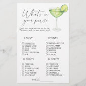 Papier Margarita Bridal shower Qu'est-ce que dans votre s (Devant)