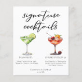 Papier Margarita Cherry Français 75 Cocktails Mariages Me (Devant)