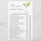 Papier Margarita nuptiale douche Chaussure jeu (Devant)