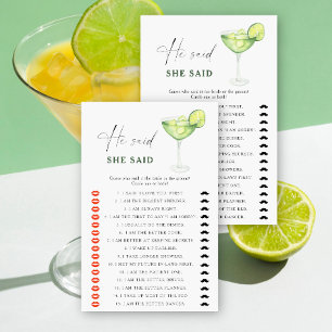 Papier Margarita nuptiale Il dit qu'elle a dit jeu