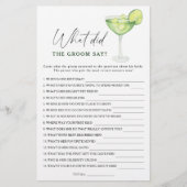 Papier Margarita nuptiale Qu'a dit le marié (Devant)